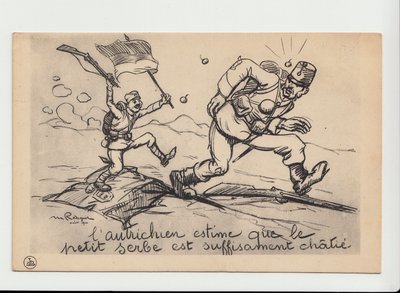 Cartão Postal, Satirical em P&B de Maurice Radiguet