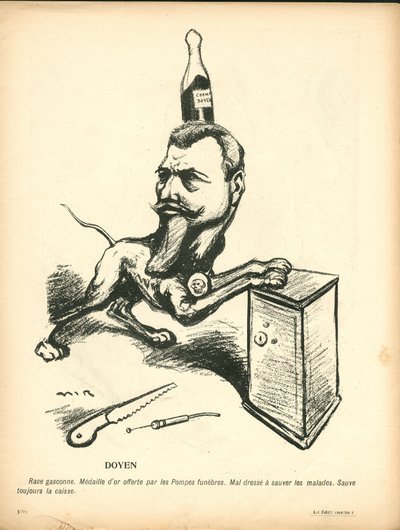 A Placa de Manteiga, Satirical em Cores de Maurice Radiguet