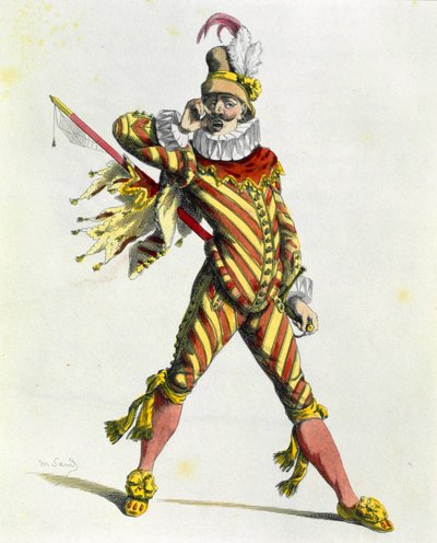 Capitão Spavento (gravura) de Maurice Sand