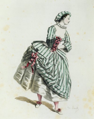 Corallina em 1744, por Maurice Sand (1823-1889) de Maurice Sand