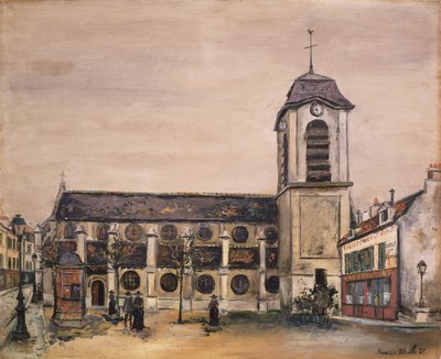 Igreja (óleo sobre tela) de Maurice Utrillo