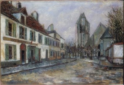 praça da aldeia de Maurice Utrillo