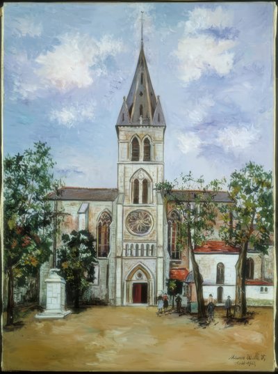 Igreja de São Pedro, Orthez, Pirenéus de Maurice Utrillo
