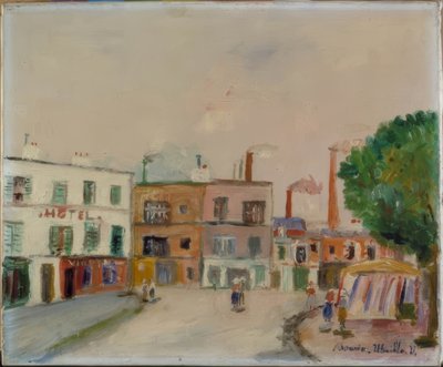 «Les usines de banlieu» (As fábricas dos subúrbios) de Maurice Utrillo