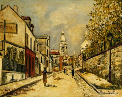 Rua do Abreuvoir em Montmartre de Maurice Utrillo