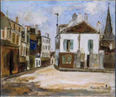 rua suburbana de Maurice Utrillo