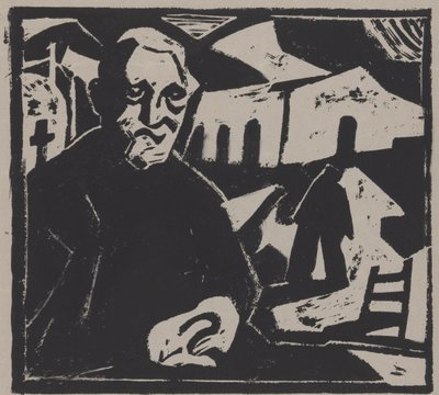 homem sentado de Maurits de Groot (signed by artist)