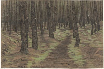 floresta de pinheiros de Maurits van der Valk