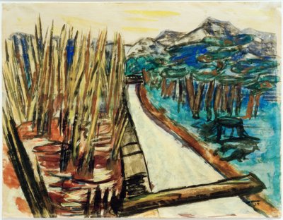 Evening Landscape (Ohlstadt) de Max Beckmann