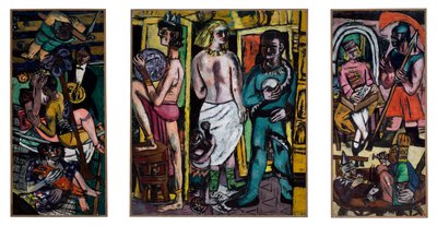 Acrobatas de Max Beckmann