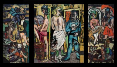 Acrobatas de Max Beckmann