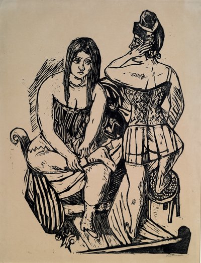 Na casa de banho de Max Beckmann