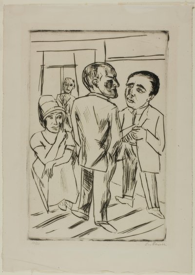 No Hotel (O Dólar) de Max Beckmann