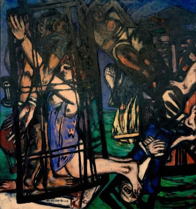 Balão com moinho de vento. O moinho de Max Beckmann