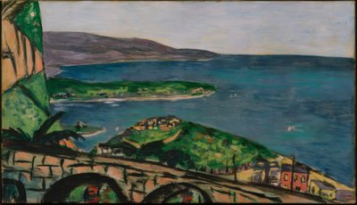 Vista do Cap Martin, azul de Max Beckmann