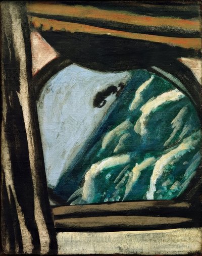 Vista da escotilha do navio de Max Beckmann