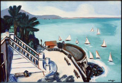 Vista do terraço em Monte Carlo de Max Beckmann
