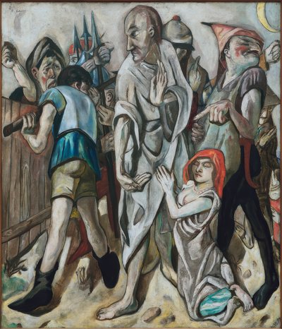 Cristo e a adúltera de Max Beckmann