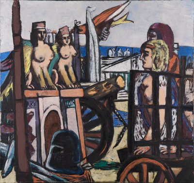 A remoção das esfinges de Max Beckmann