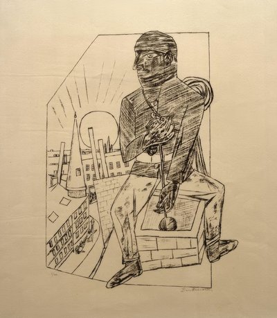 A limpeza da chaminé de Max Beckmann