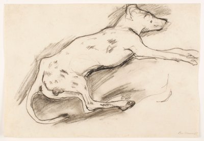 Cão com pontos negros de Max Beckmann