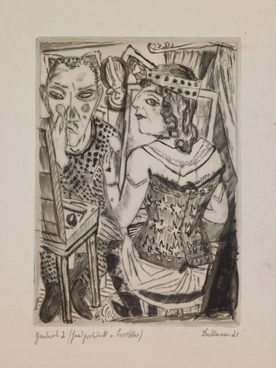 Camarim, chapa 2 do portfolio "A Feira Anual" de Max Beckmann