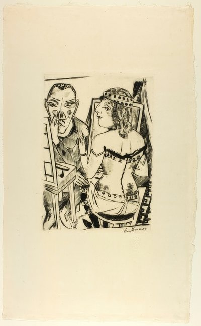 Camarim, prato dois de Jahrmarkt de Max Beckmann