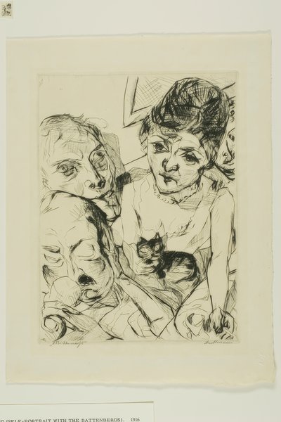 Boa noite, prato dez de Gesichter de Max Beckmann