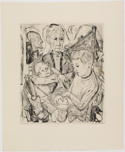 Cena familiar (família Beckmann) de Max Beckmann