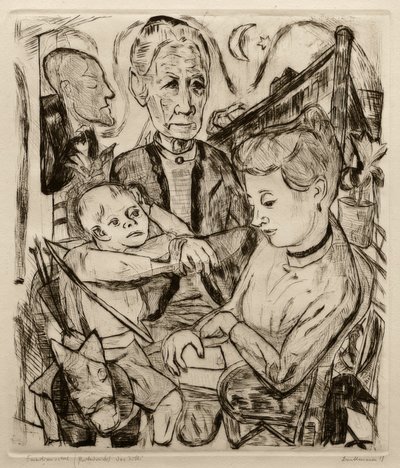 Cena familiar de Max Beckmann