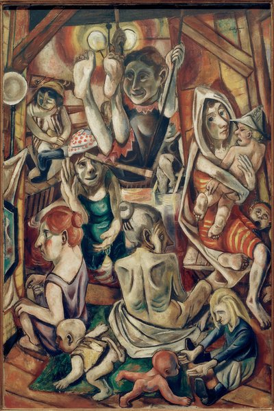 Banho feminino de Max Beckmann