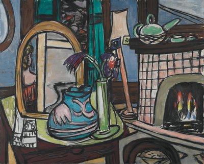 Grande natureza-morta com pombas de Max Beckmann