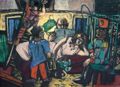No carro do artista de Max Beckmann