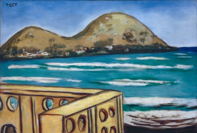 Paisagem perto de Saint-Cyr-sur-Mer de Max Beckmann
