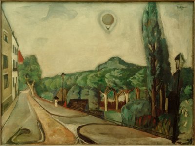 Paisagem com balão de Max Beckmann