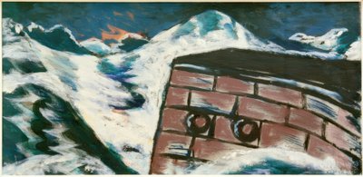 Cais de desembarque na tempestade de Max Beckmann