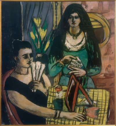 Garota de Preto no Verde de Max Beckmann