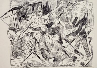 Martírio, de Max Beckmann (1884-1950), gravura. Alemanha, século XX. de Max Beckmann