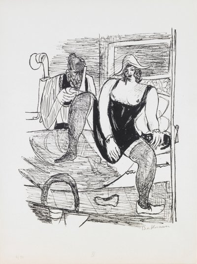 Manhã, prato 11 do portfólio "Dia e Sonho". de Max Beckmann