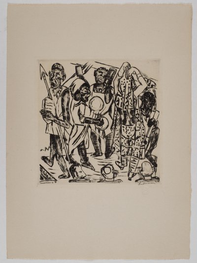 «Dança negra» de Max Beckmann