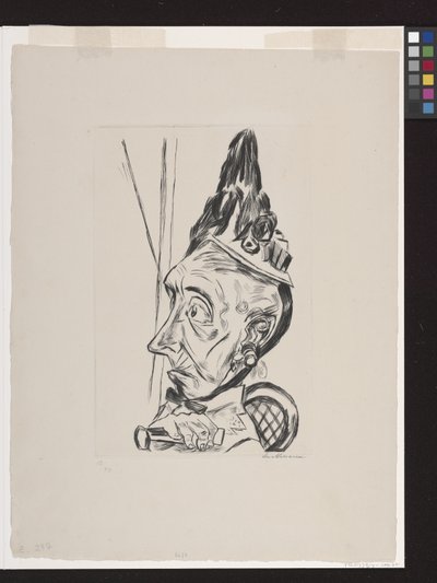 Velha Mulher com Bonete de Max Beckmann