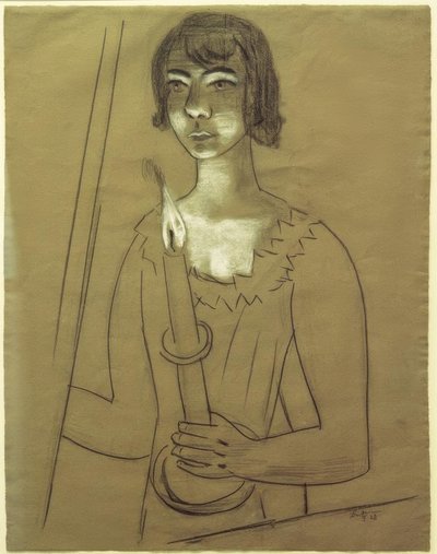 Quappi com vela de Max Beckmann