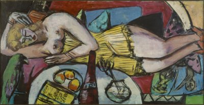 Mulher em repouso (Woman World) de Max Beckmann