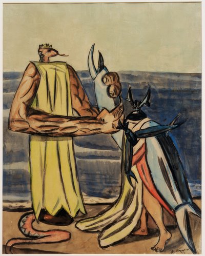 Rei Cobra e Noiva Escaravelho de Max Beckmann