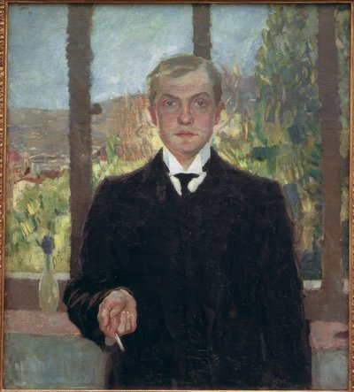 Auto-retrato Florença de Max Beckmann