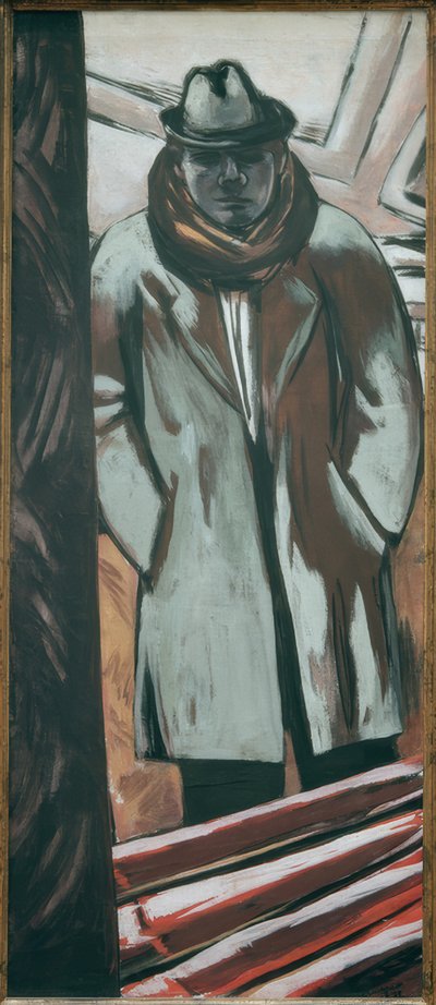 Auto-retrato no hotel de Max Beckmann