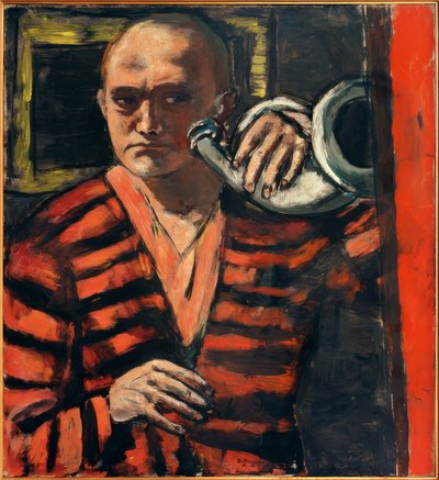 Auto-retrato com chifre de Max Beckmann