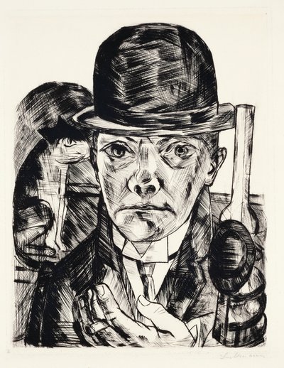 Auto-retrato com chapéu de Max Beckmann