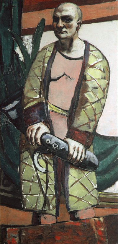 Auto-retrato com um Saxofone de Max Beckmann