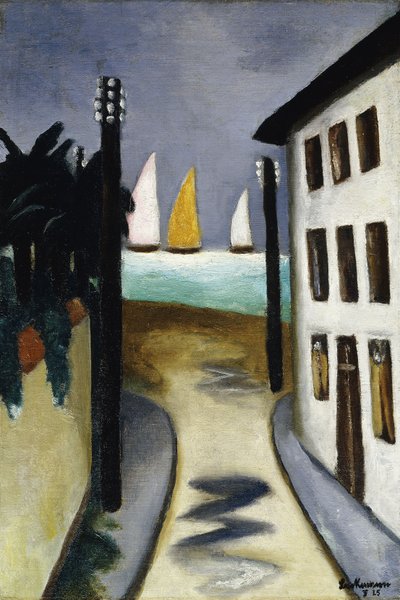 Pequena Paisagem, Viareggio; Kleine Landschaft, Viareggio de Max Beckmann